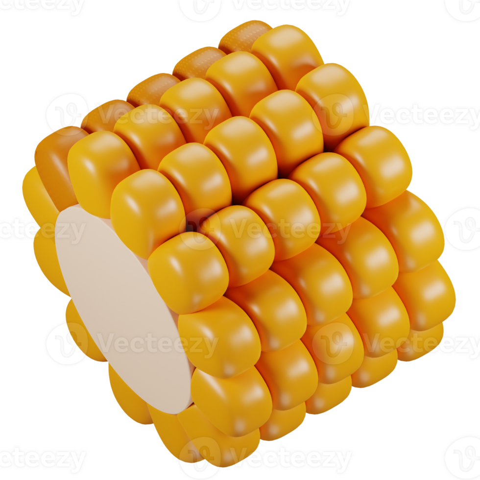 corn 3d illustration png