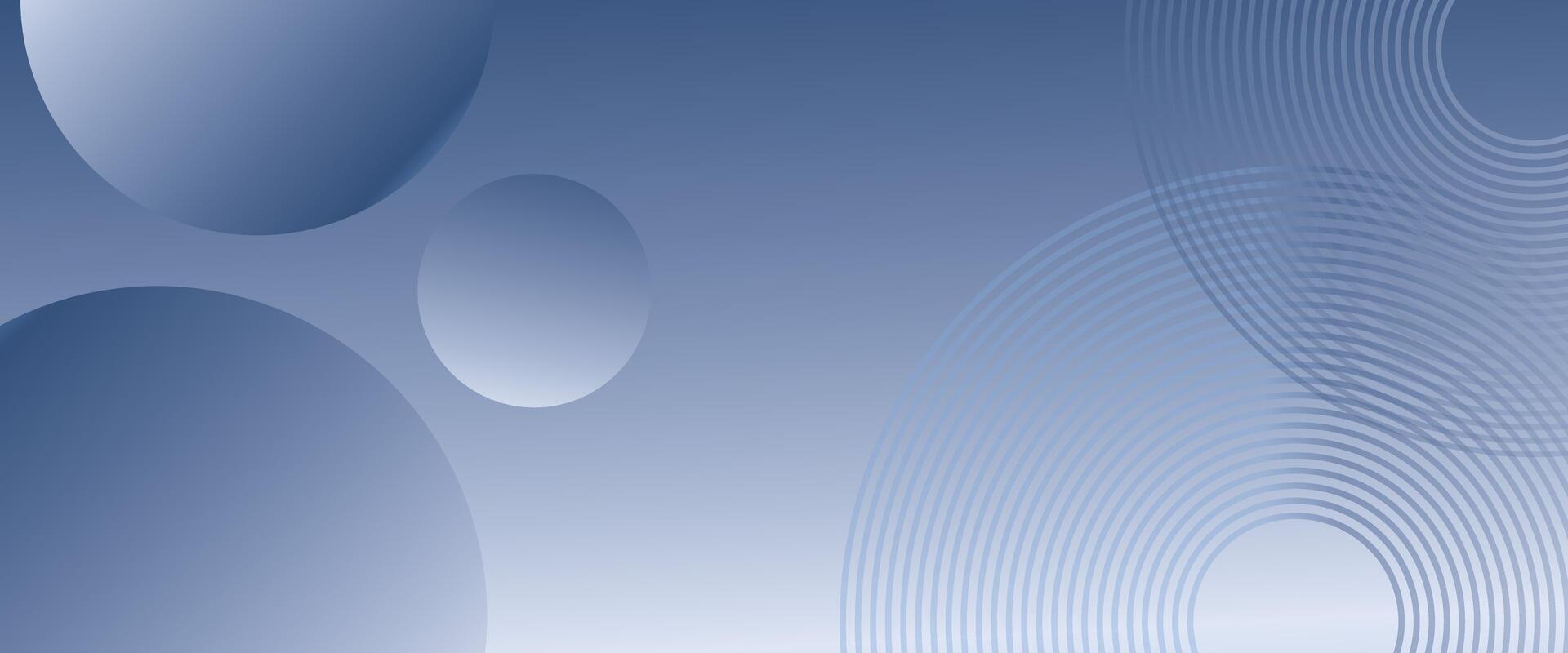 Abstract blue modern background with circle elements vector
