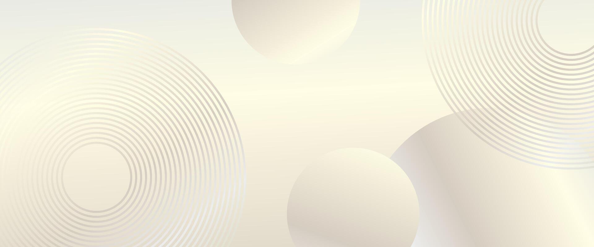 Abstract luxury modern background with circle elements vector