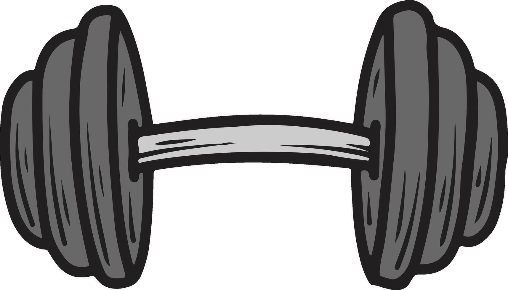 dumble gym illustration vector