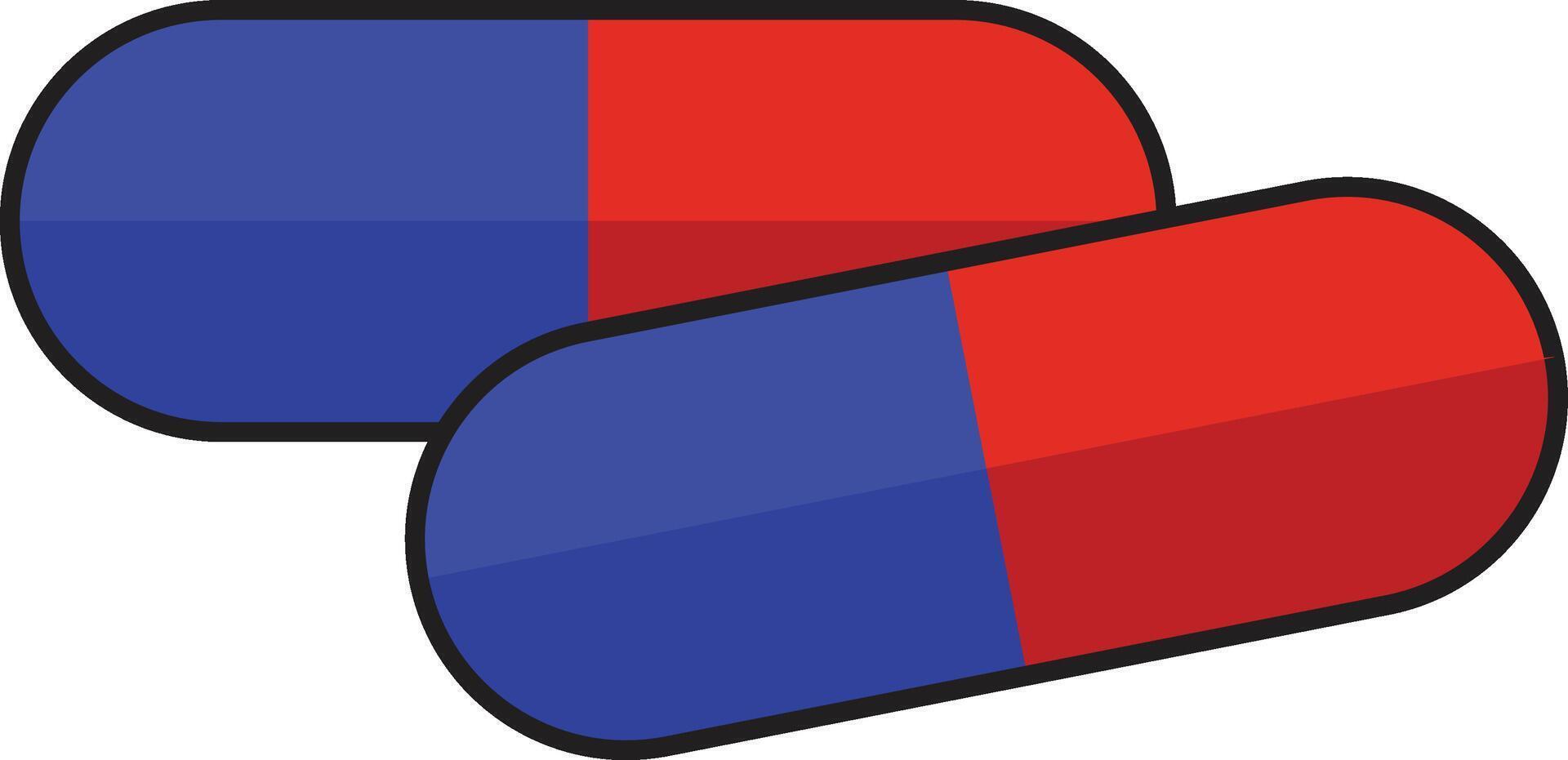 pills and capsules vector