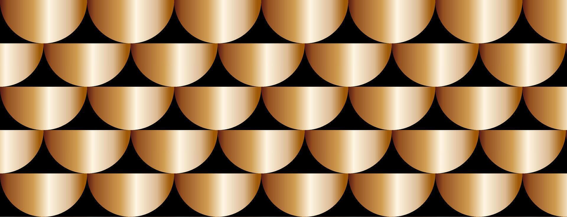 Pattern of gold and black triangles vector