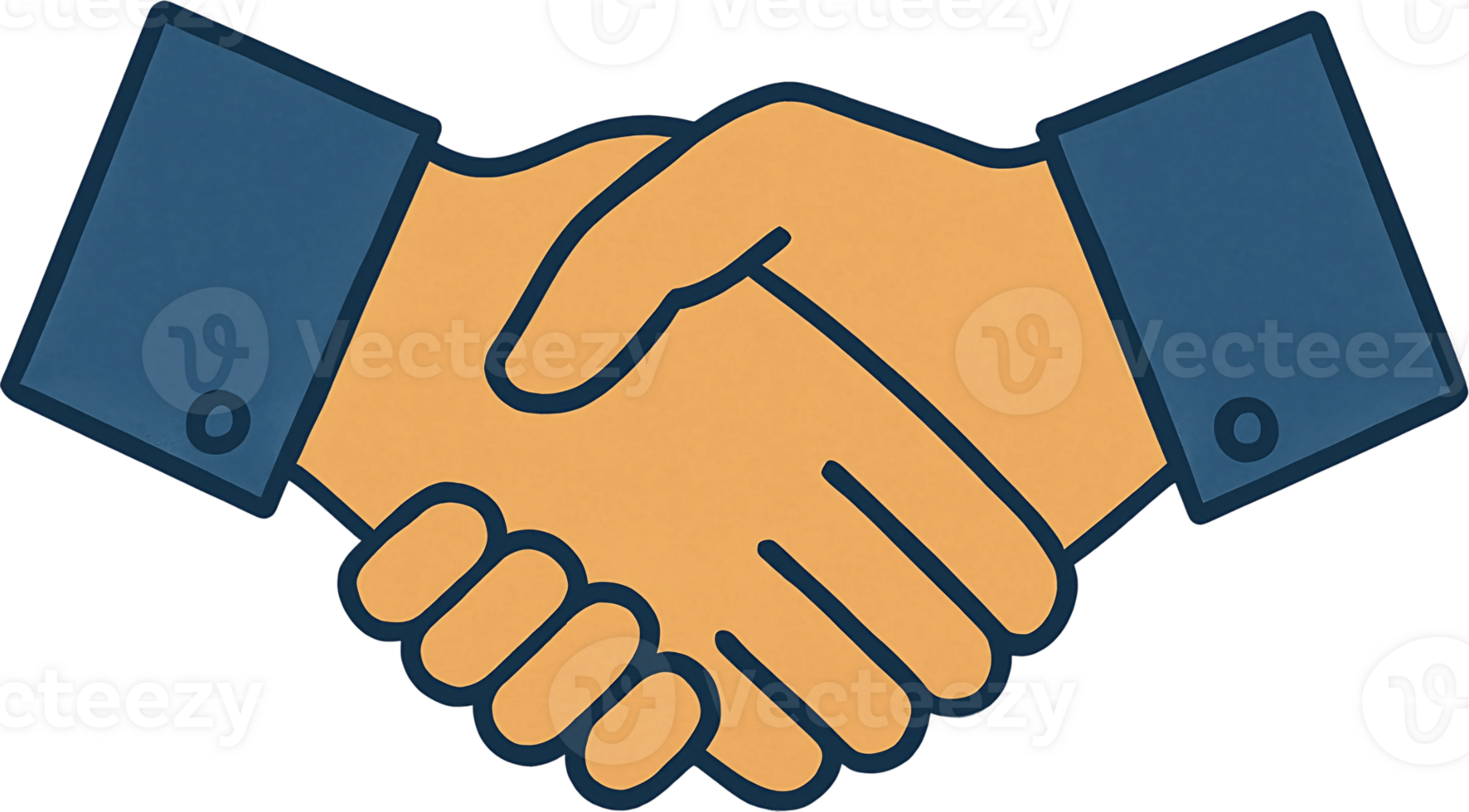 A handshake icon with two hands png