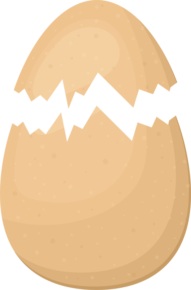 Cracked shell A new beginning or an end to an old form png