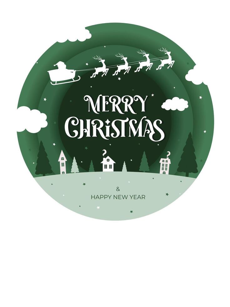 Christmas background for covers, invitations, posters, card, flyers, paper cut decoration style, advertising with winter Christmas composition in paper cut style. illustration vector