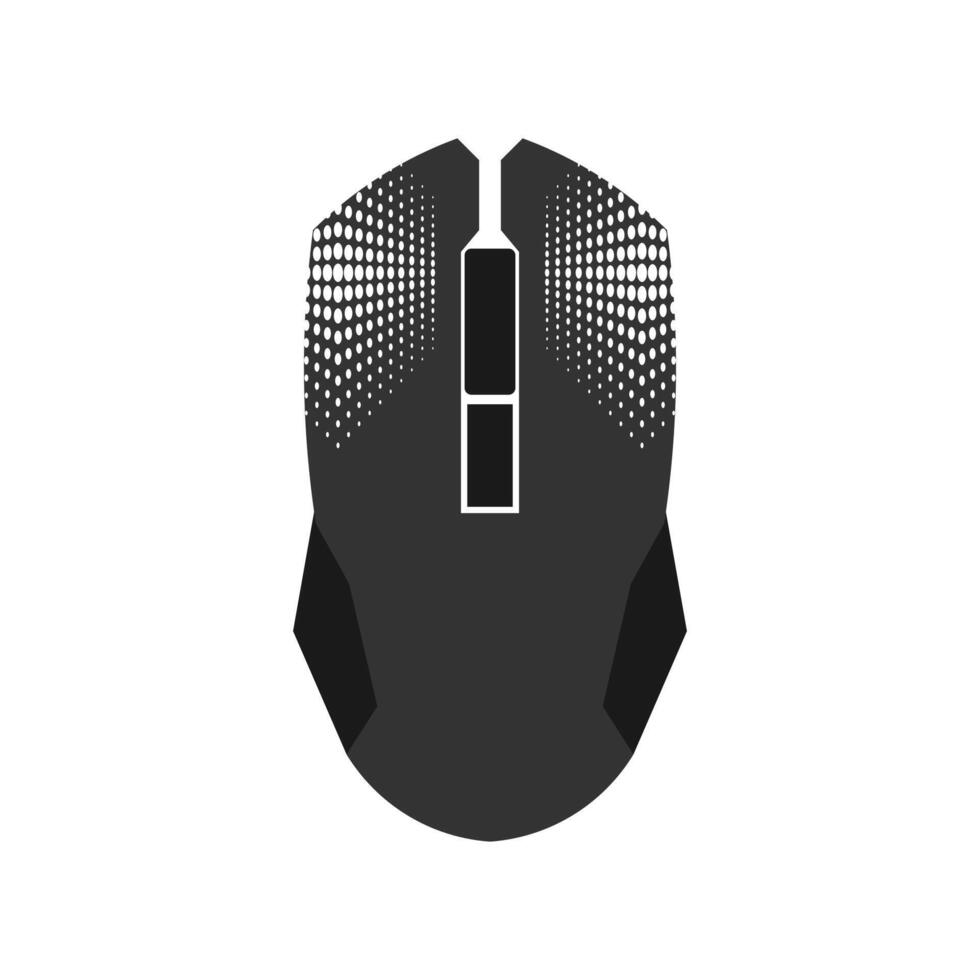 Computer gaming mouse isolated on white background vector