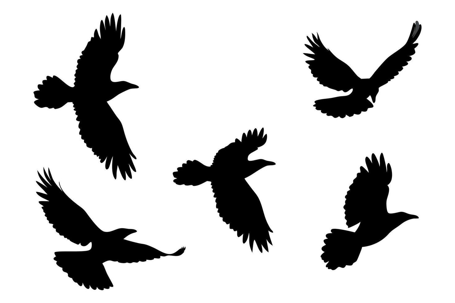 Migration Bird Silhouettes Design vector