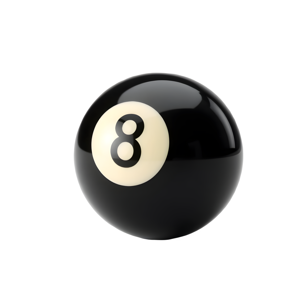 Billiard Ball Eight png