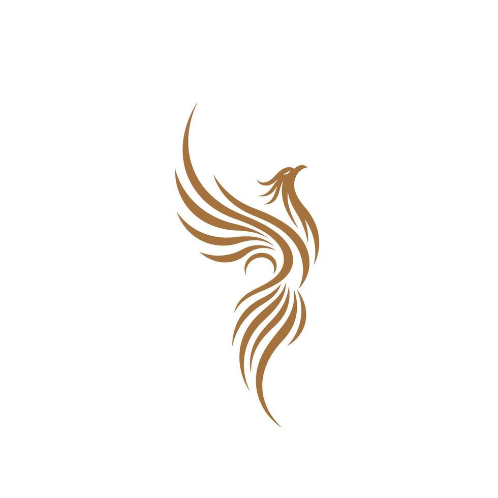 Phoenix logo design on a white background vector