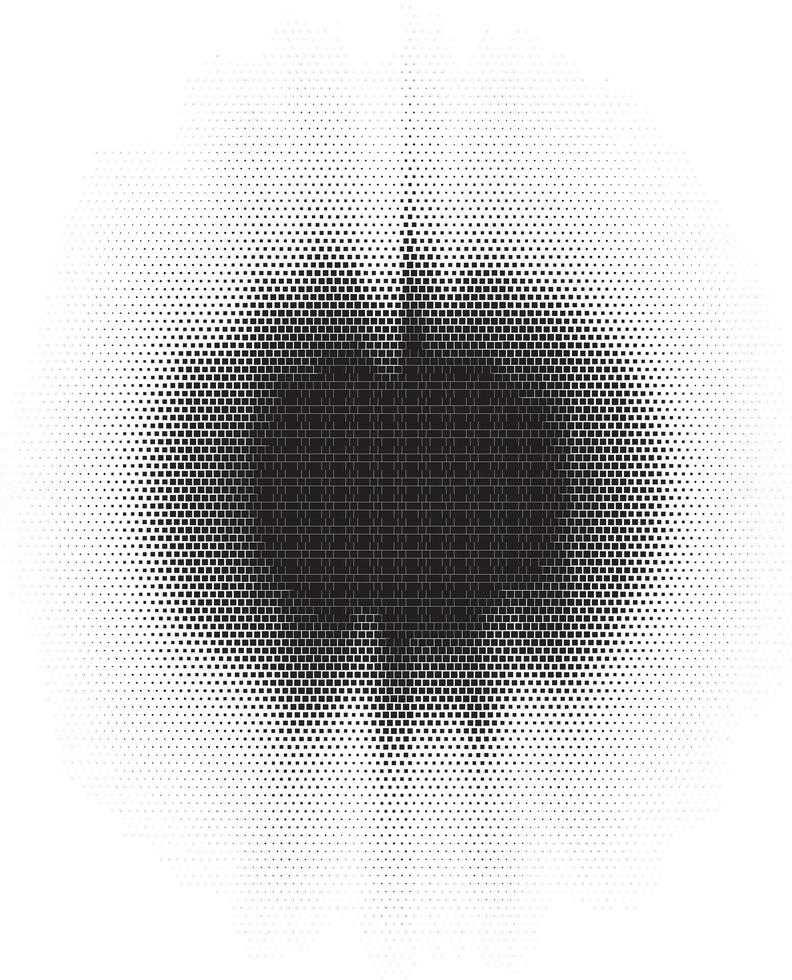 Halftone bitmap starburst effect design element vector