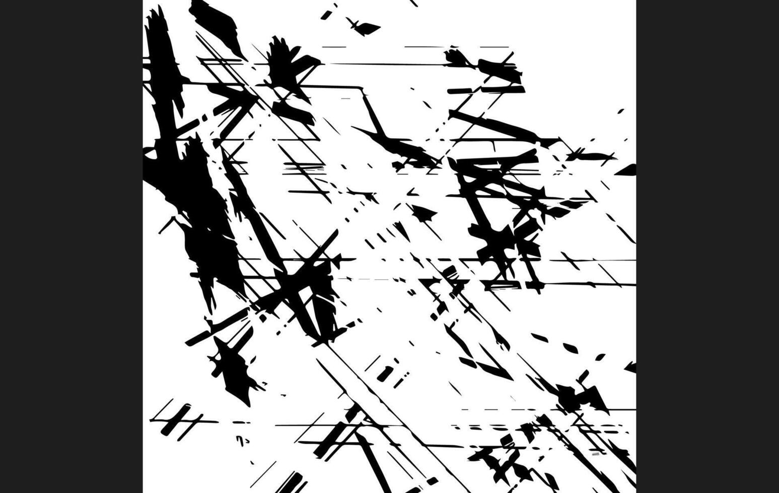 Modern Grunge Lines Texture High Contrast Ink Splatter vector