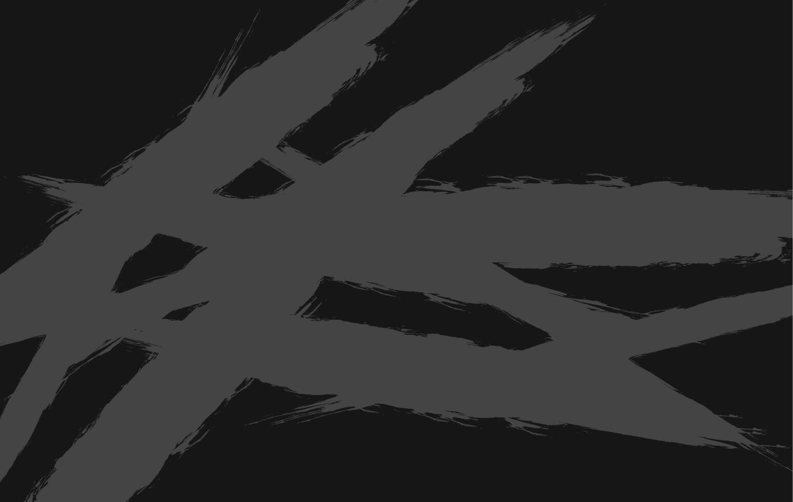 Abstract Brushstroke Composition in Dark Tones vector