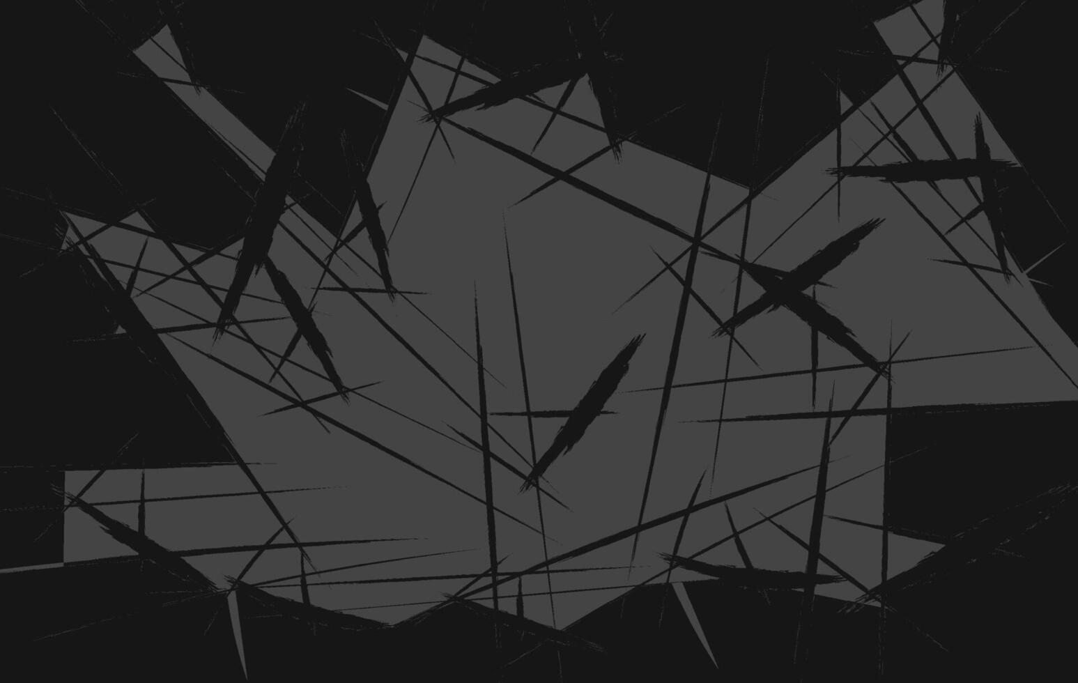 Shattered Glass Abstract with Lines and Geometric Shapes vector