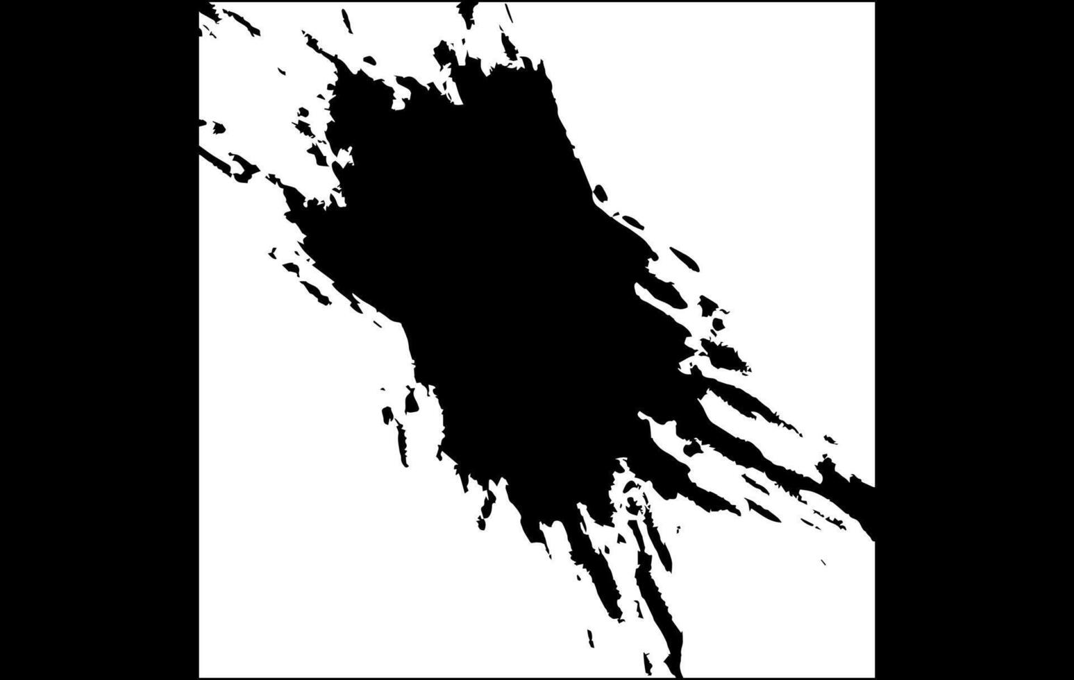 Grunge ink brush Abstract Splash print texture vector