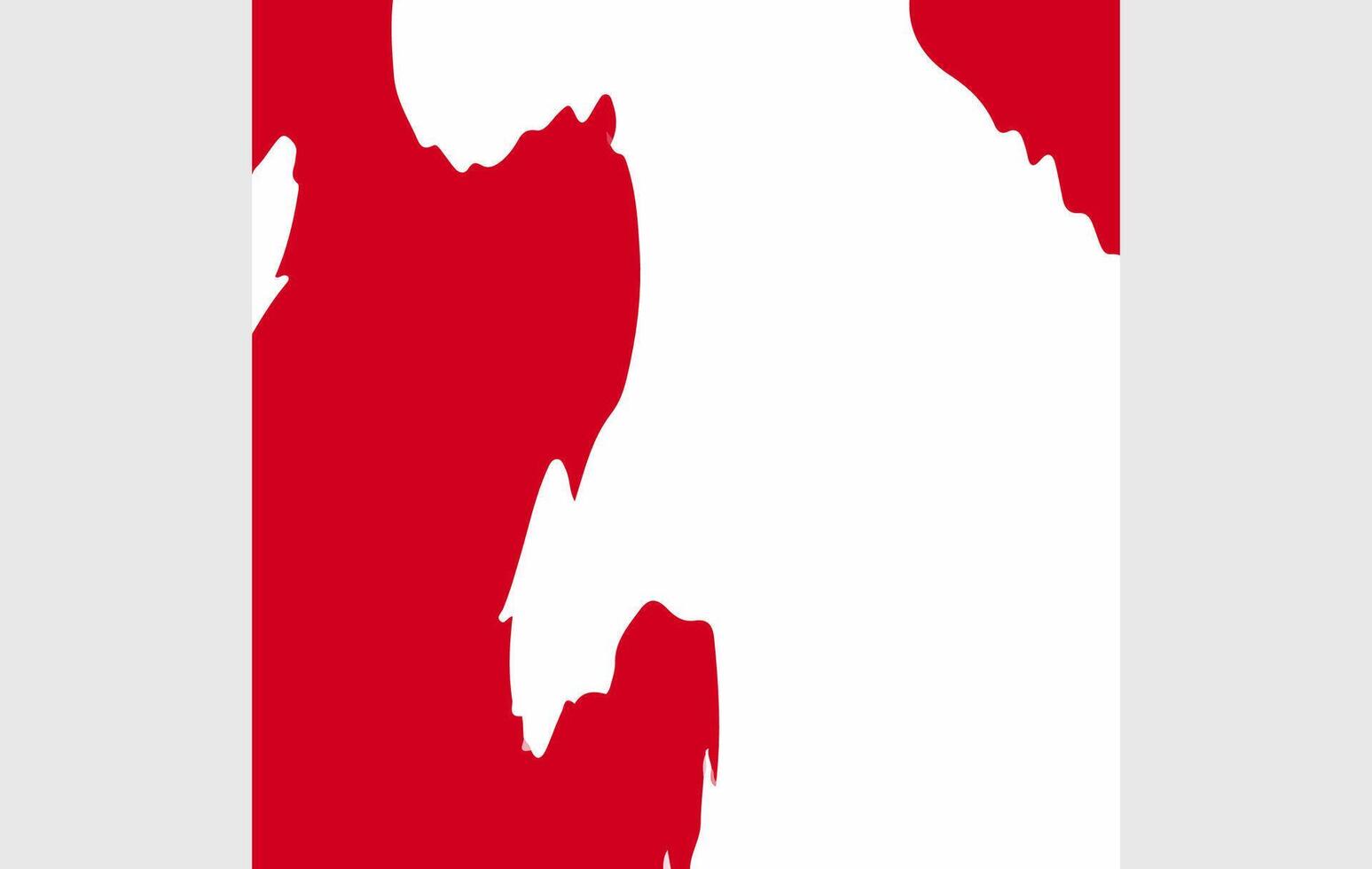 Abstract Silhouette in Red and White vector