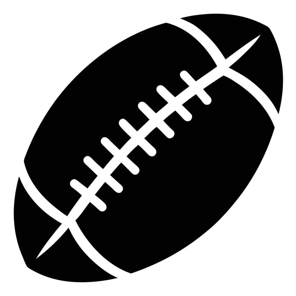 American Football Silhouette Illustration For Sport And Design Elements vector