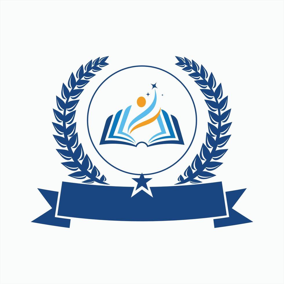 The logo for a school vector