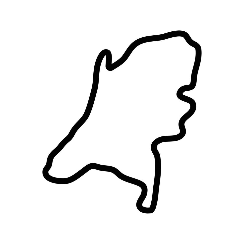 Netherland map icon. Netherland outline map. Simple icon design. Eps illustration vector