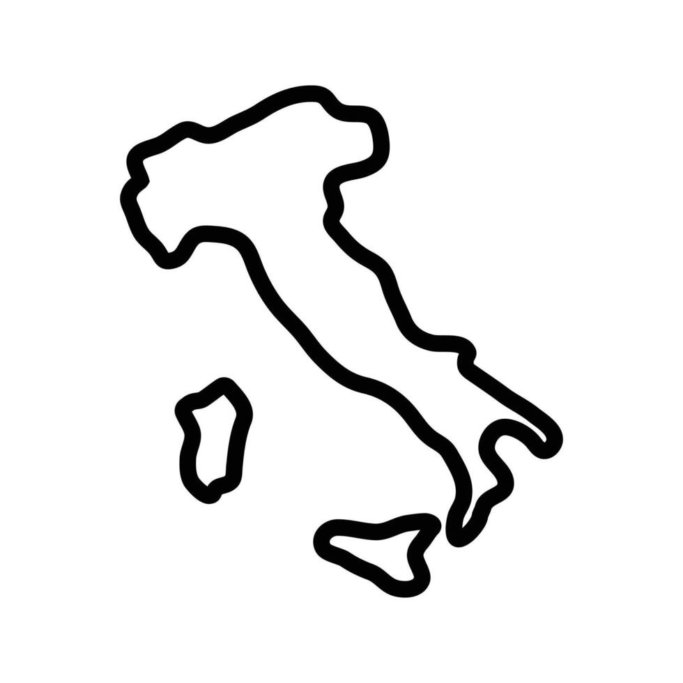 Italy map icon. Italy outline map. Simple icon design. Eps illustration vector