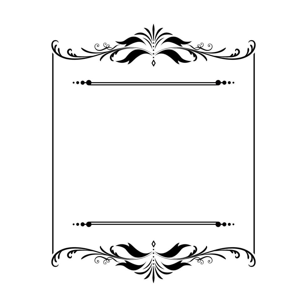 Decorative vintage frames and borders vector