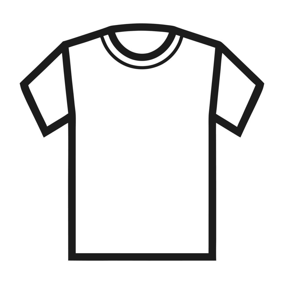 A t - shirt icon on a white background vector