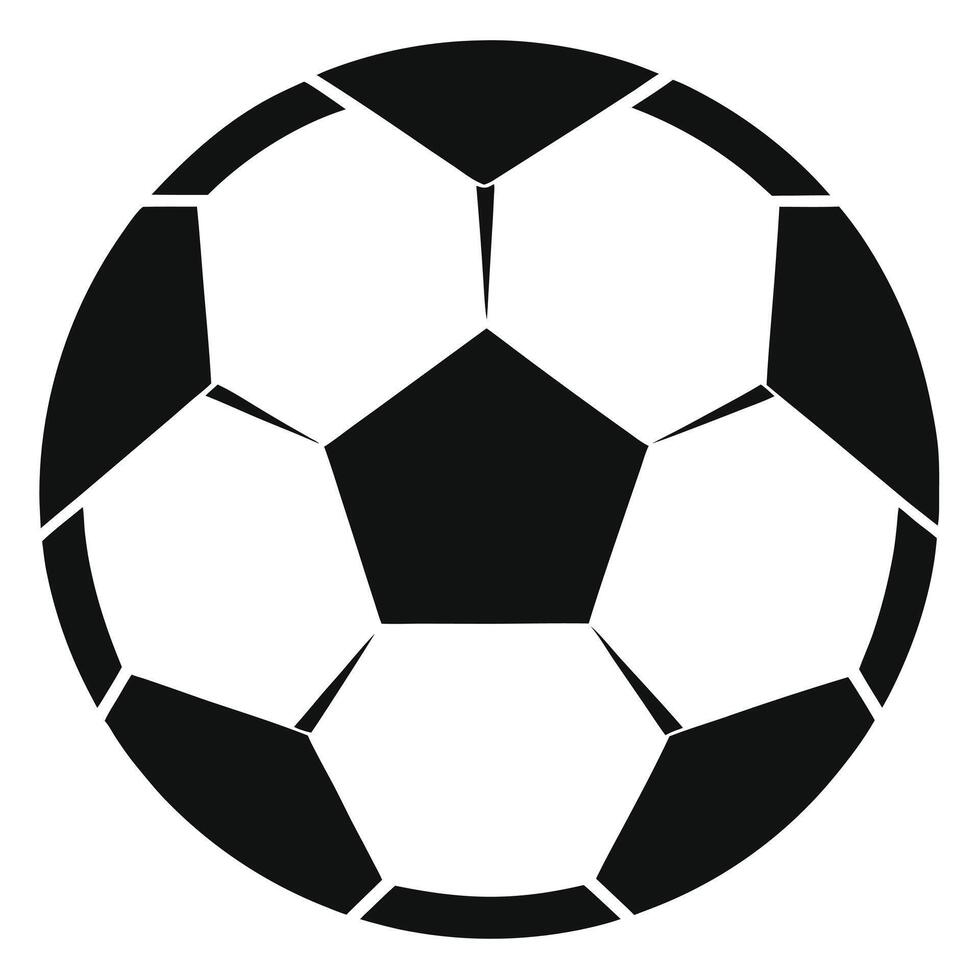 Black And White Soccer Ball Graphic Illustration Simple And Isolated Style vector