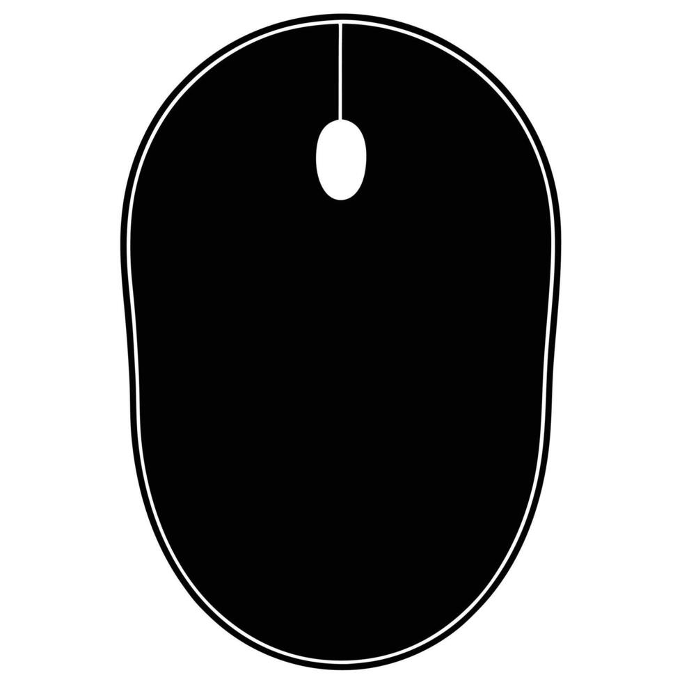 Computer mouse icon graphics isolated on a transparent white background vector
