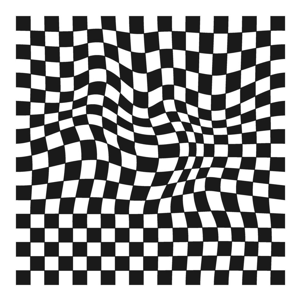 Checkered distorted element vector