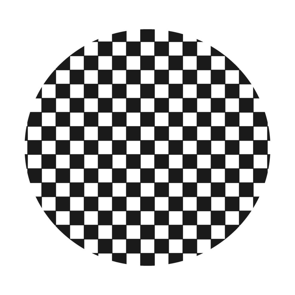 checkered line round element vector
