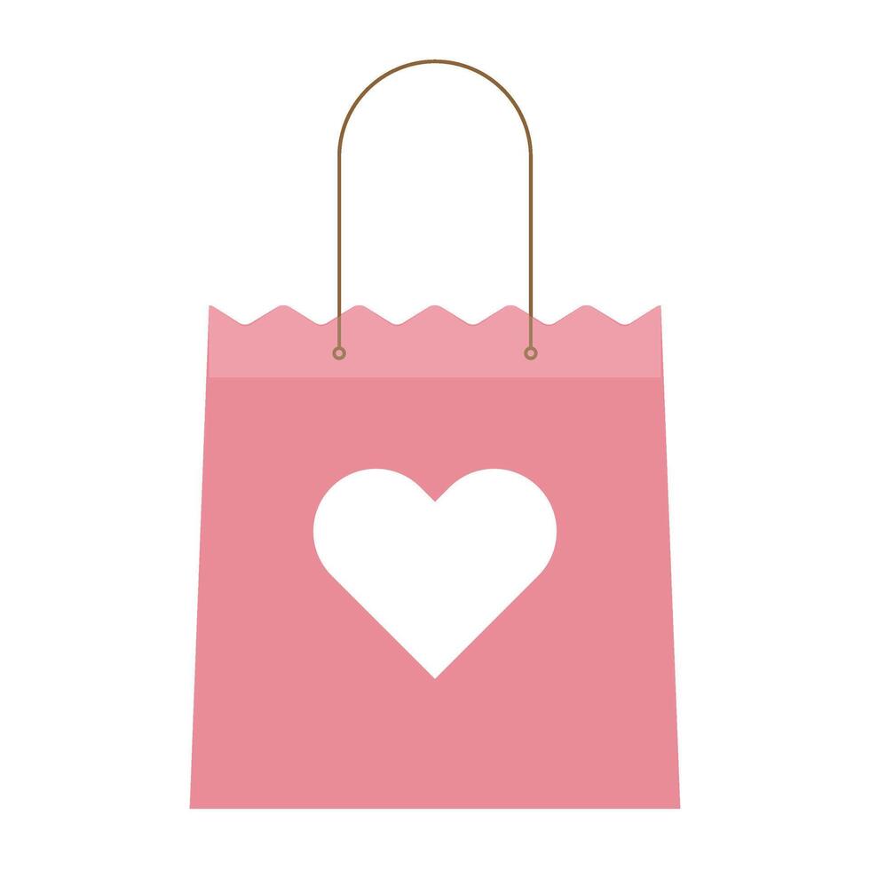 Cute Shopping bag clipart vector