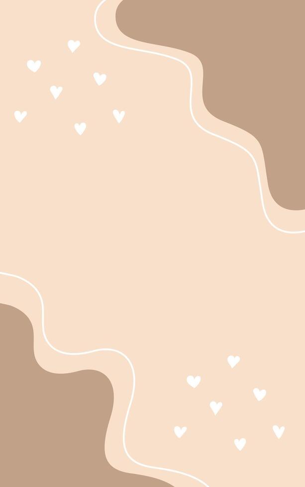 Simple Aesthetic Cream Design Background Illustration vector