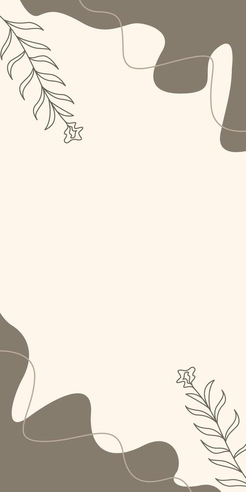 Simple Aesthetic Cream Design Background vector