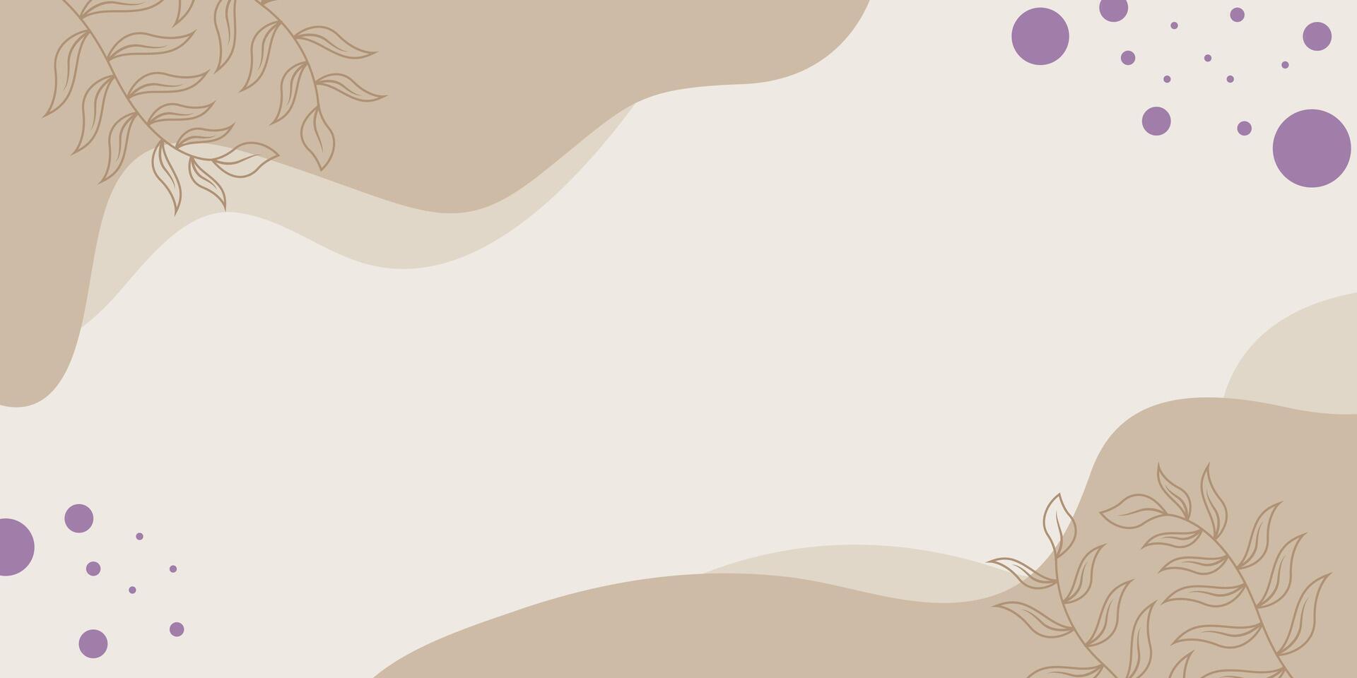 Simple Brown Aesthetic Design Background vector