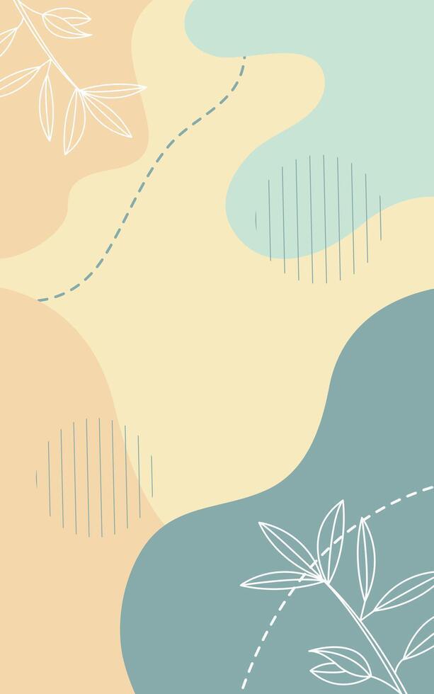 Abstract Design Aesthetic Floral Background vector