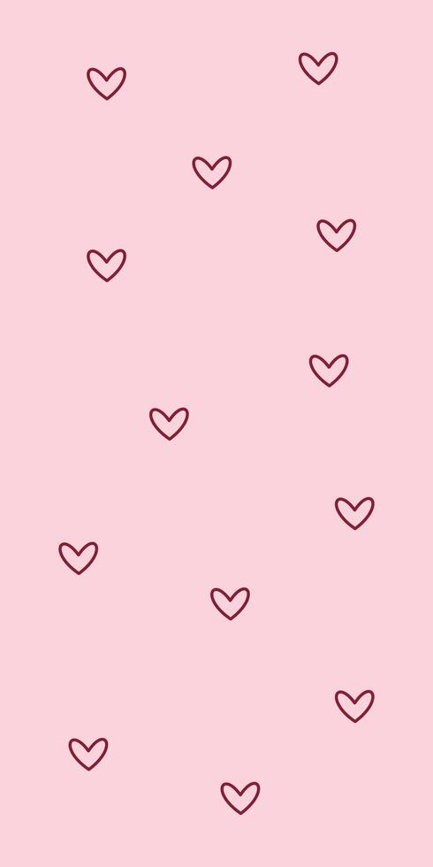 Simple Pink Love Design Background vector