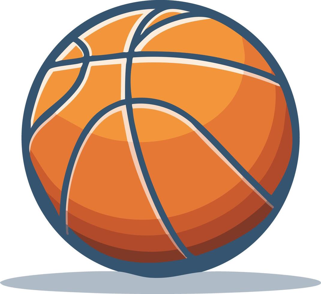 Basketball ball illustration vector