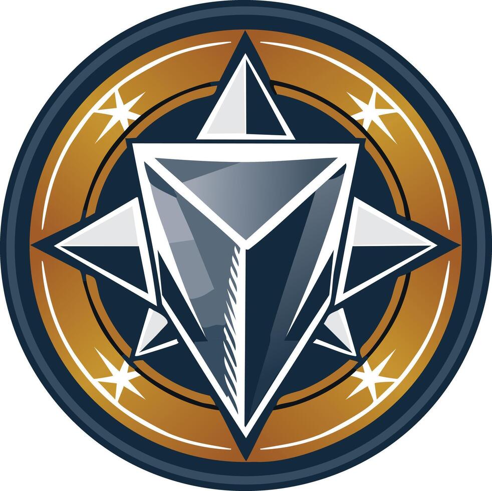 The logo for the abstract network vector