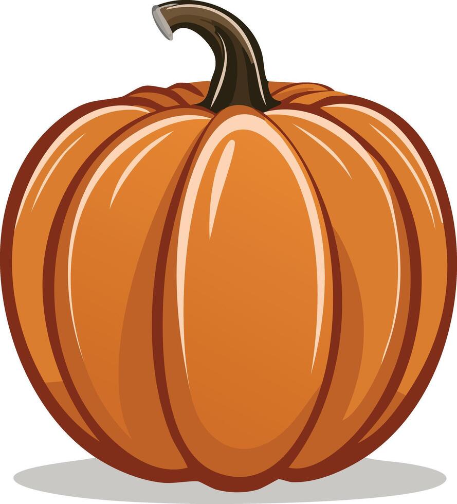 A cartoon pumpkin on a white background vector