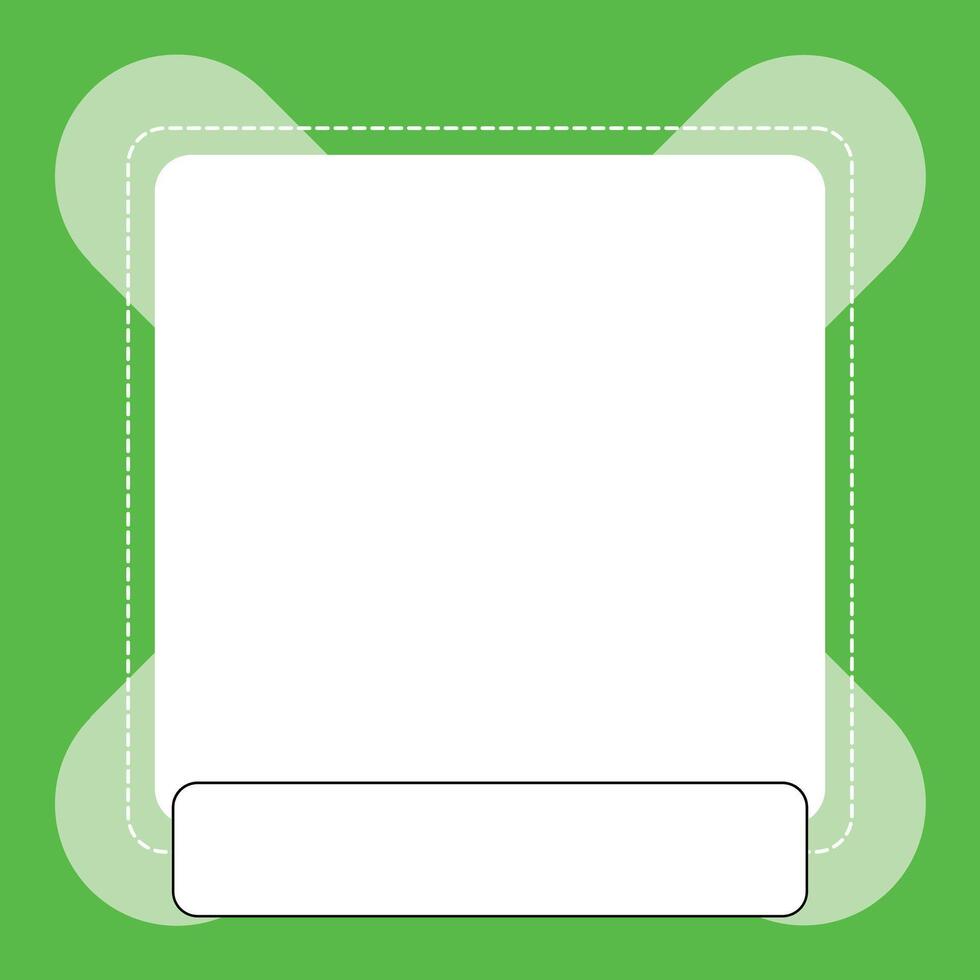 gree simple square frame border design vector