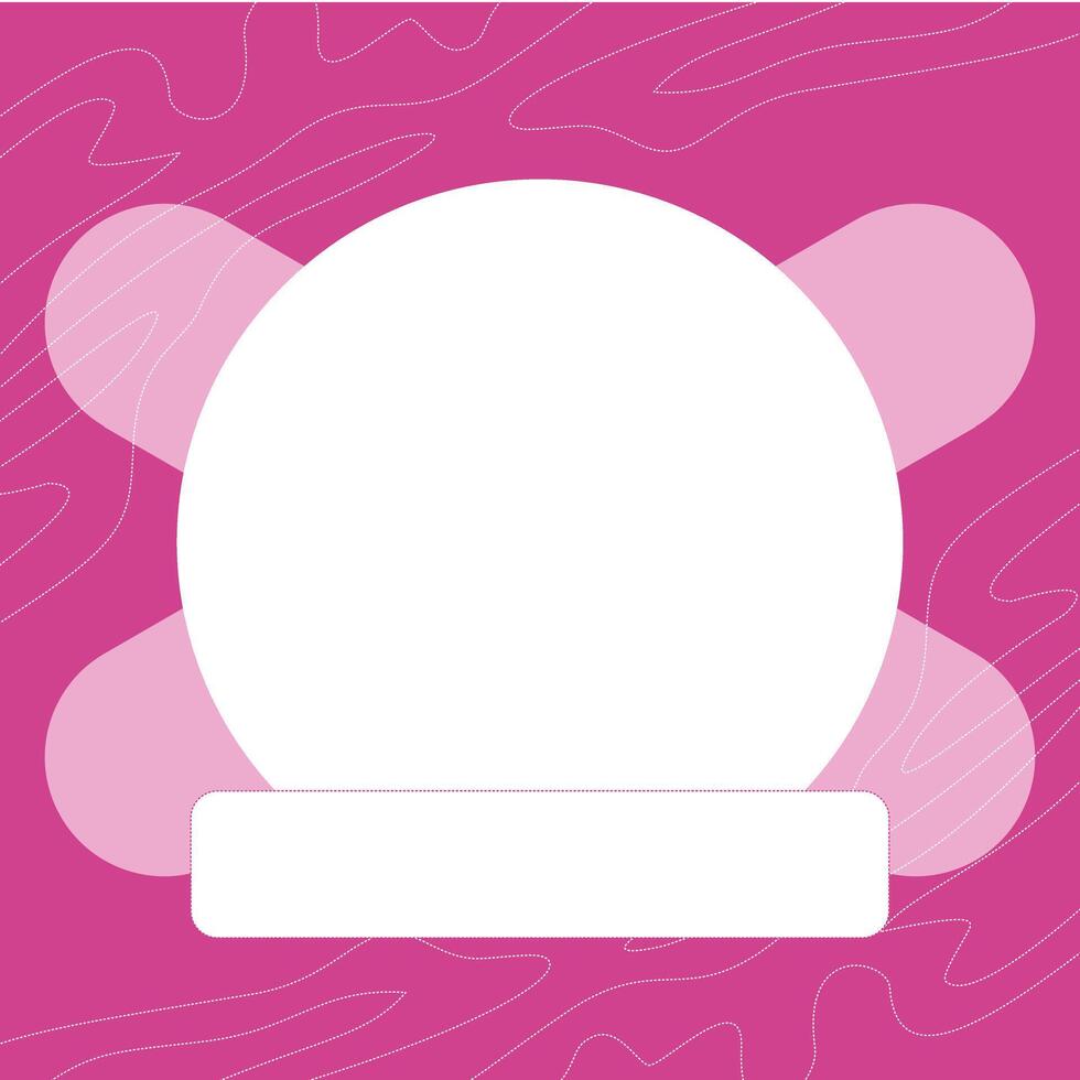 pink frame background vector