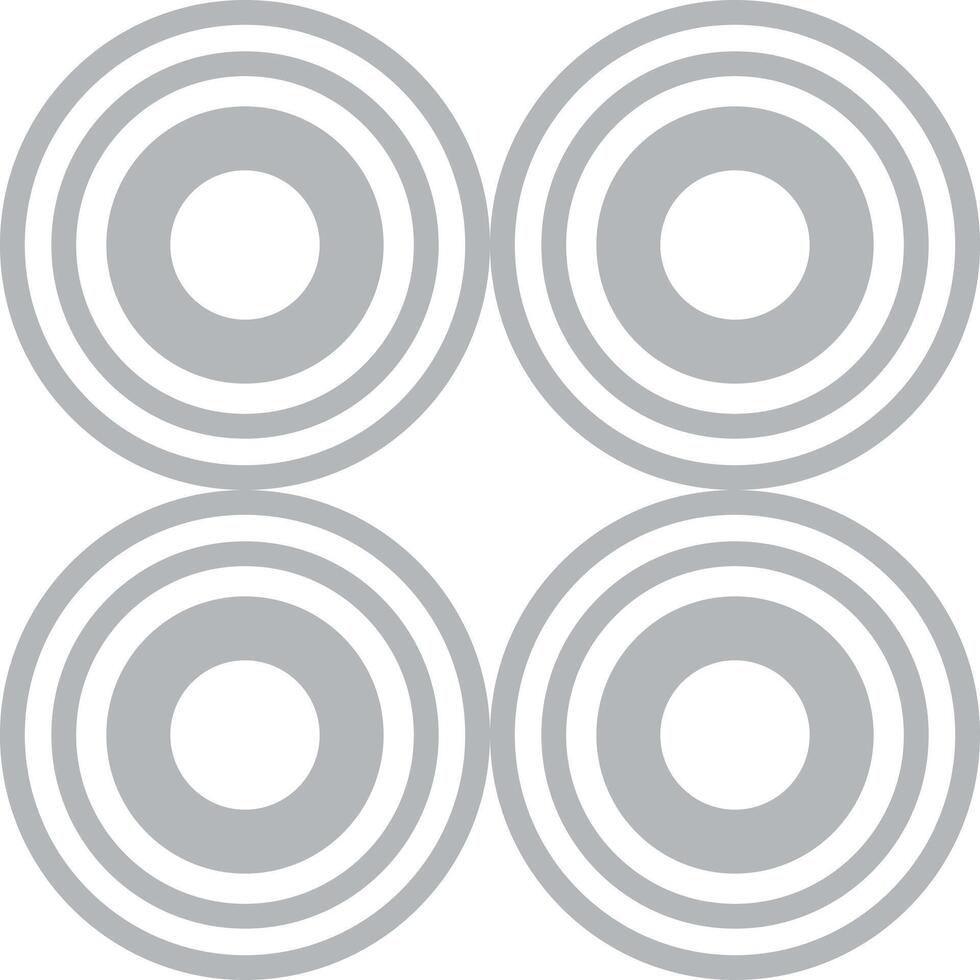grey line art circle pattern vector