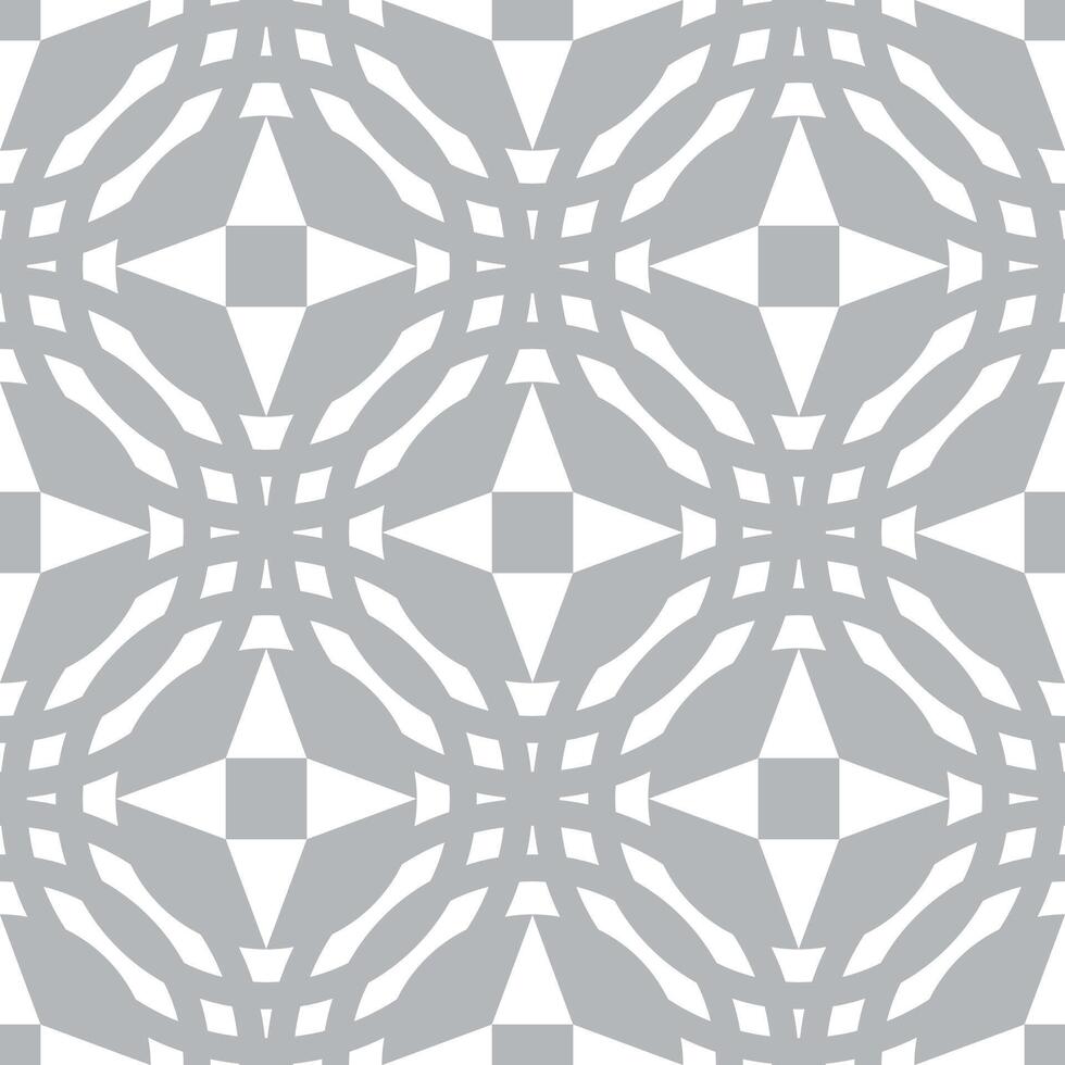 grey star and circle pattern with white background vector