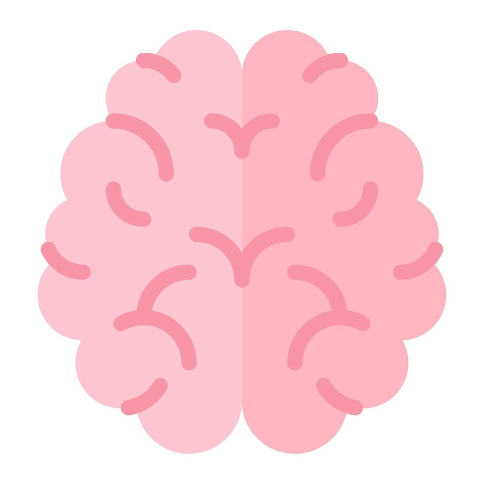 Brain Illustration for Neuroscience Content vector