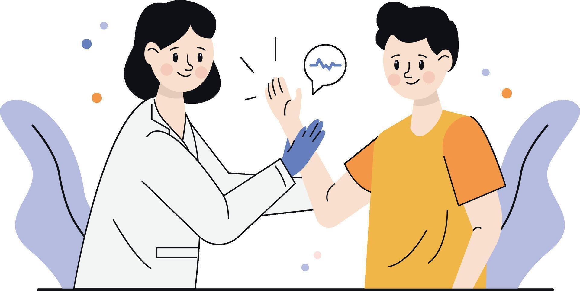Hospital Medical Consultation Illustration vector