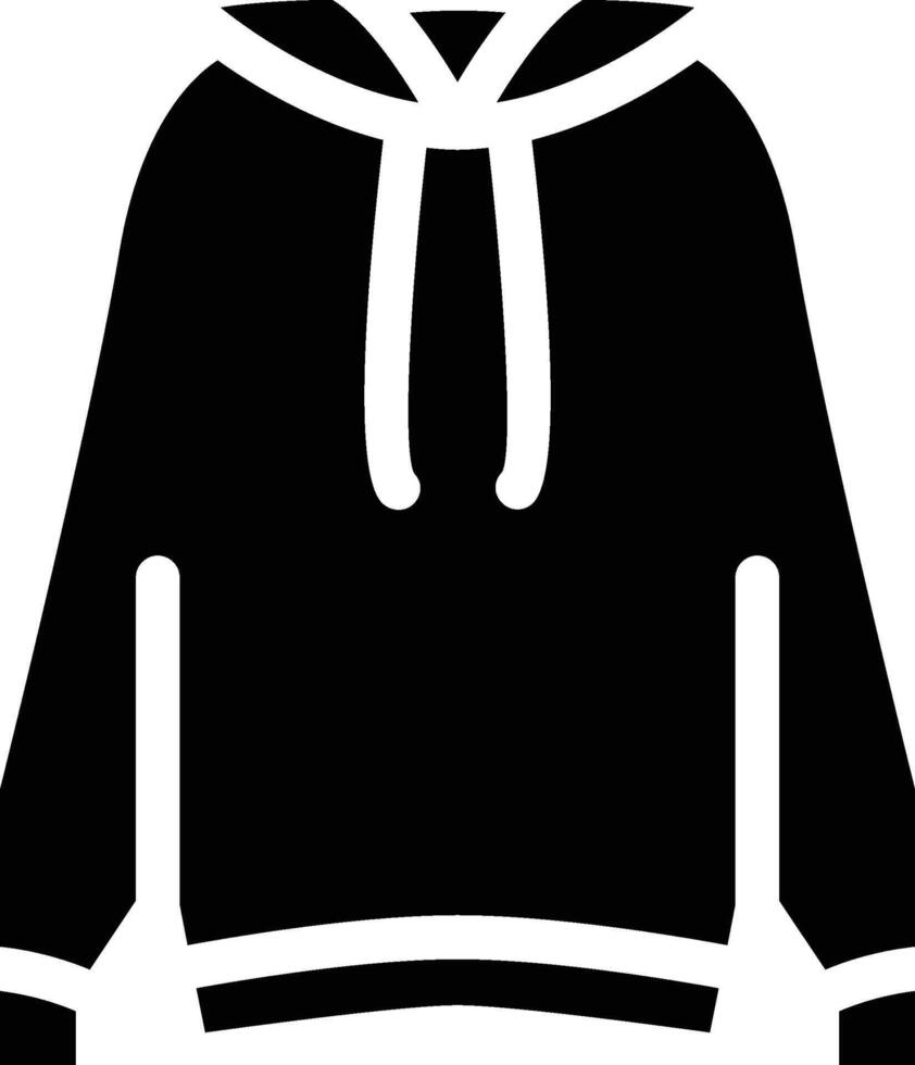 hoodie icon black vector