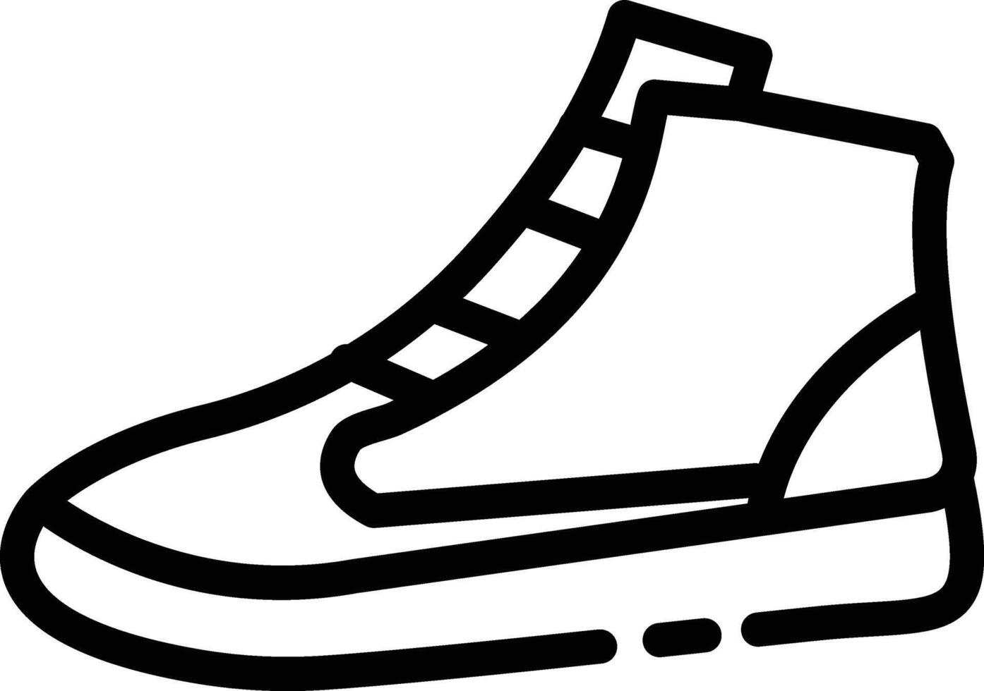 Shoes fashion mens outline vector