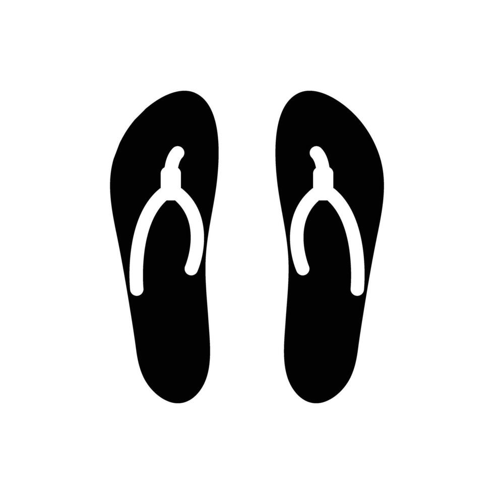 Sandal flip flops mens solid vector