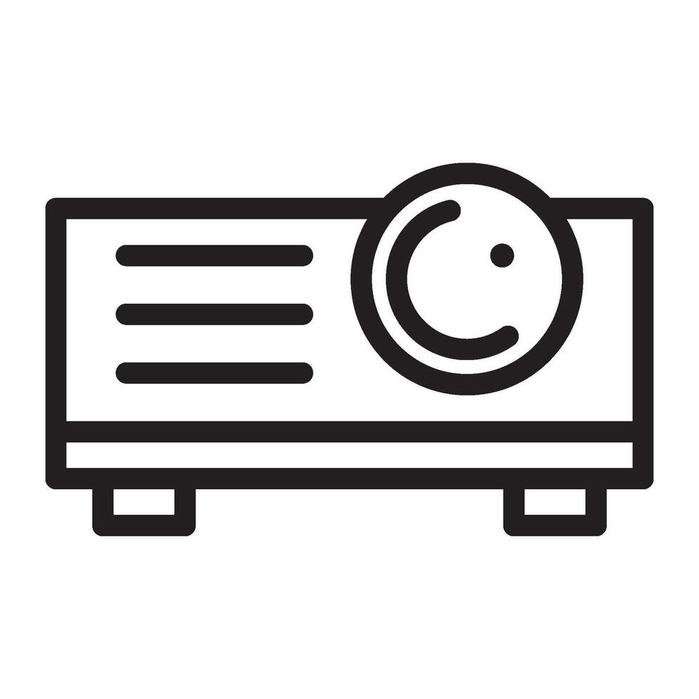 Projector Line Icon vector