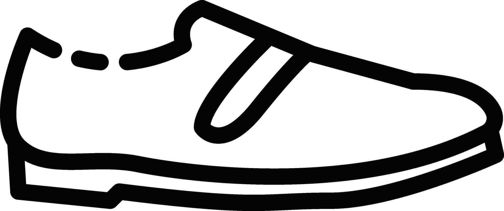 Office shoes formal outline vector