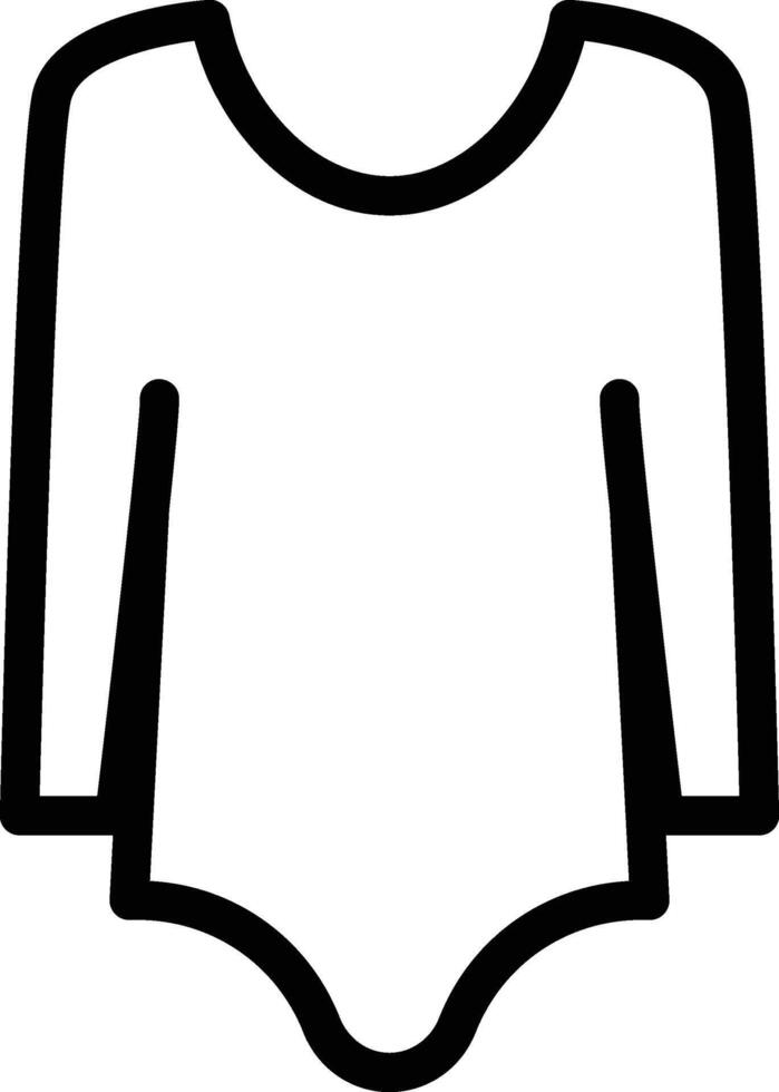 bodysuit icon outline vector